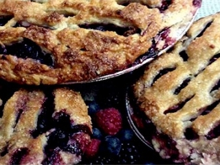 Triple Berry Pie Savagely Good, Peggy Savage, Savagely Good Delectable Handmade Treats, handmade treats, seasonal local fruits, seasonal local vegetables, no artificial preservatives, Quiches and Pies, Apple Pie, Tomato Pie, Pumpkin Pie, Cinnamon Rolls, Savory Tarts, Lemon Bread, Fudge, Pre-Order Pies, Vienna Farmers’ Market, Mosaic District Farm Market, handmade treats in Virginia,